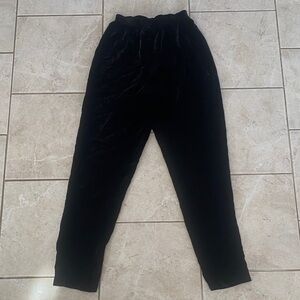 Year Of.. USA Vintage Black Velvet High Waist Trousers Small